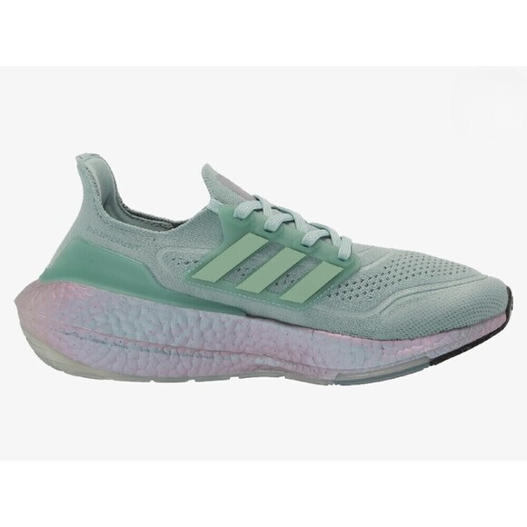 ADIDAS Original UltraBoost 21 in Hazy Green, 7.5 - Picture 3 of 16